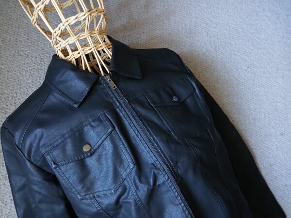 LEATHER TRUCKER JACKET - Image 3