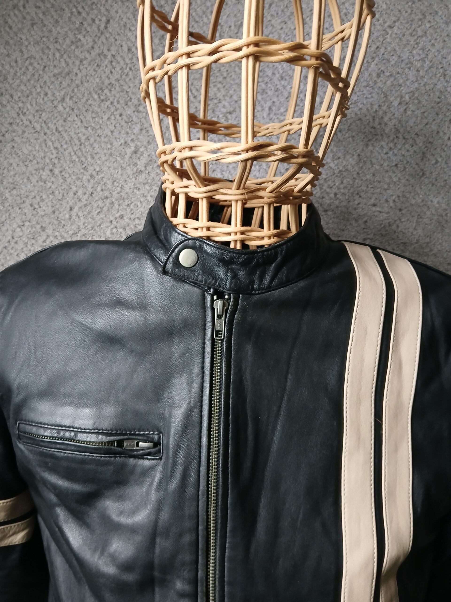 SMART RANGE LEATHER RACER JACKET - Image 2