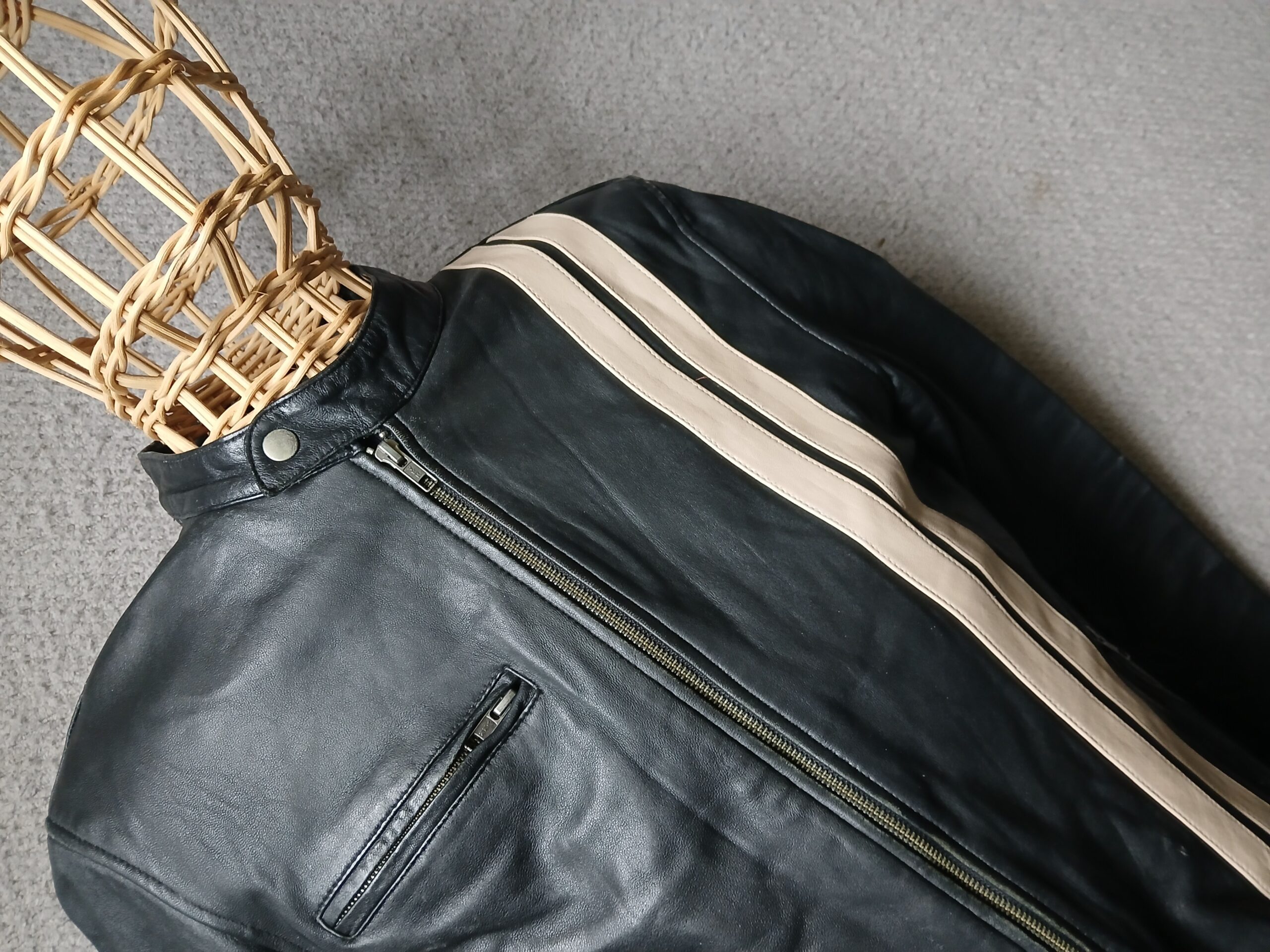 SMART RANGE LEATHER RACER JACKET - Image 3