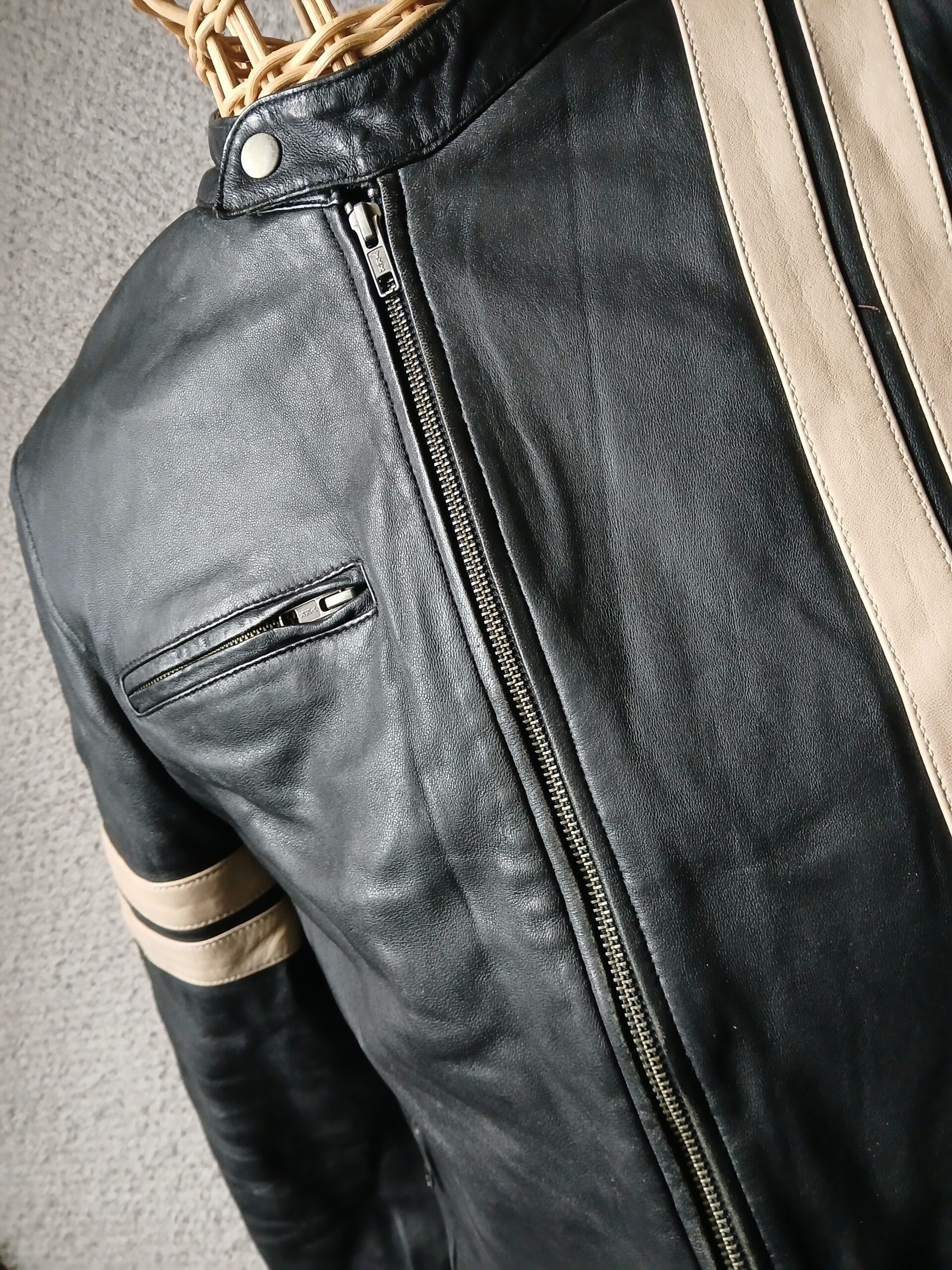SMART RANGE LEATHER RACER JACKET - Image 4